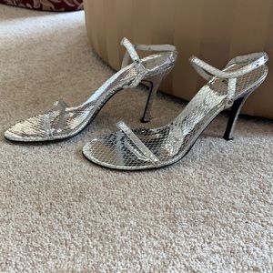 Stuart Weizmann silver sandals